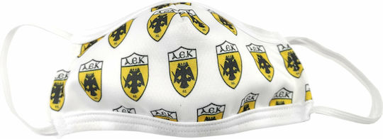 Multi Purpose Fabric Protective Mask Kids Reusable Protective Mask Children Various Designs & Colours 1 Piece A.E.K White