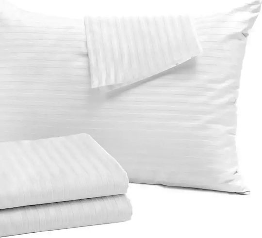 Rippen Weißes Kissenbezug 170 Fäden 45 X 65 cm 80 Stück Rippen Weißes Kissenbezug 170 Fäden 45 X 65 cm 80 Stück
