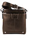 V-store Shoulder Crossbody Bag Dark Brown Synthetic Leather 1069-02