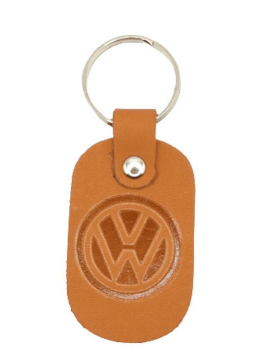 Ключодържател Кожен Тъмно Тауп Volkswagen 6227-k