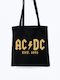 Ac Dc Чанта за пазаруване Черна