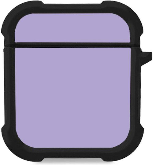 Cazul Din Silicon Sonique Colorbloc Series AirPods 1/2 Violet