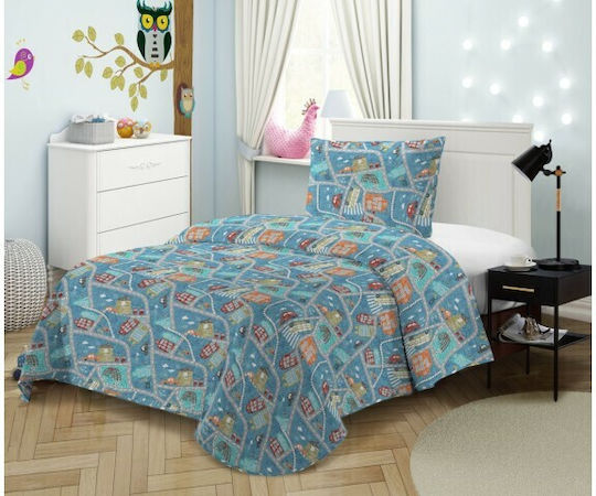Adam Home Kinderdecken Einzeln Blau 160x220cm