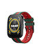 Amazfit Bip 5 22mm Two-Tone Sports Silicone Bracelet Green+Red