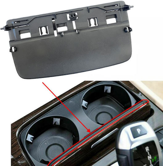 Cup Holder Cover Interior Bmw Series 7 F01 F02 08-15 Black Cαrνεr