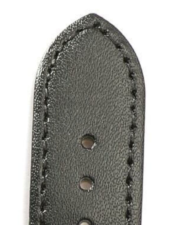 Campagnolo Cinturini Δερμάτινο Λουράκι Μαύρο
