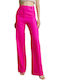 Damen Stoff Hose Fuchsia