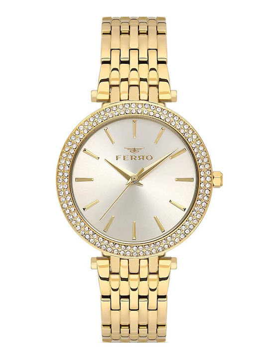Ferro Women's Watch with Gold Metal Bracelet
