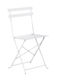 Zappeion Chair Metallic Sophie White 2pcs 33x44.5x35cm