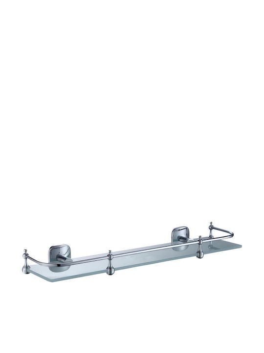 Inter Ceramic Επιτοίχια Ραφιέρα Μπάνιου Γυάλινη