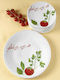 Cryspo Trio Shallow Serving Plate Made of Multicolour Porcelain 7 Pieces