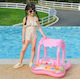 Swimming Aid Swimtrainer with Sunshade Pink Sea seat