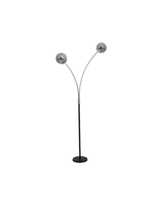 Fylliana Fl4028a Lampa de podea Î166cm. cu Soclu pentru Bec E27 Gri