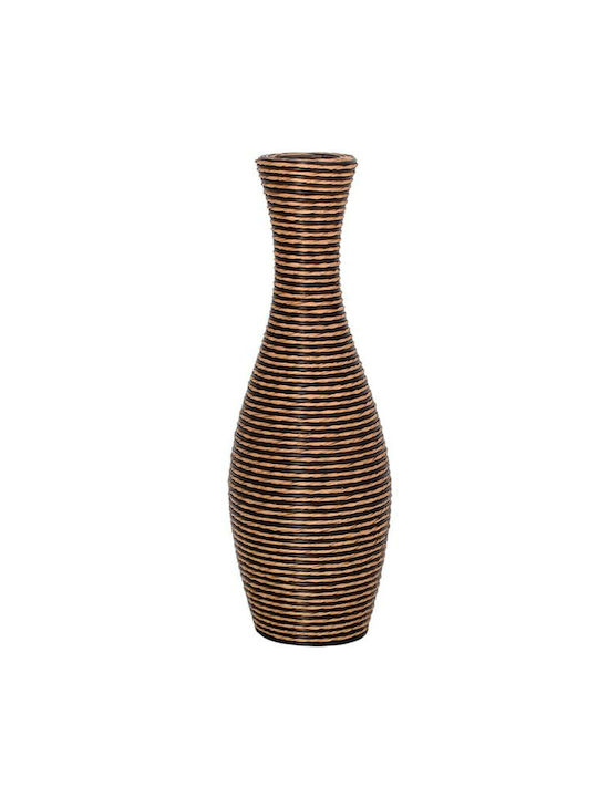 Fylliana Διακοσμητικό Βάζο Rattan Λευκό