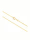 Korifidis Gold Chain Neck 14K Thin Thickness 1.1mm and Length 45cm