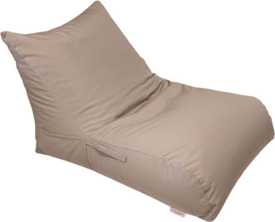 Pouf Polyrhona Wasserdicht Moka 97x67x60