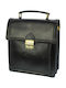 Leder Herrentasche Geldbörse Schwarz