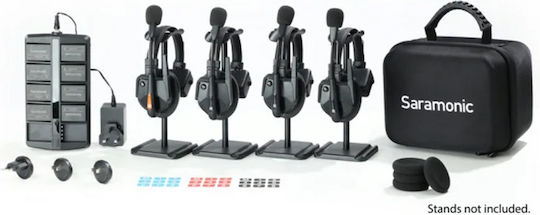 Complete Intercom Solution Witalk9 Wt4s8xbat 4 Persons Full-duplex 1.9ghz Single-ear Black
