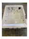 Elli Badewanne 200x160cm Sitz Weiß Ohne Polsterung