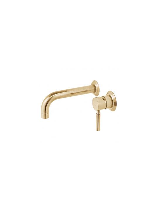 Eingebaute Wasserhähne Nivitiros Origins 2 Öffnungen Gebürstetes Gold