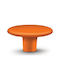 Buton Plastic Portocaliu Lucios 5cm