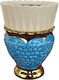 Vigilölampen Tischplatte Ton Blau 11x7,5 cm
