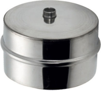 Chimney Pipe Cleaning Cap Double Wall Inox Diameter 150-200mm Aisi 304 Ba Airduct Hellas