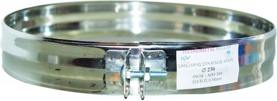 Klemme Für Doppelwandigen Inox Kaminrohr Doppelte Wandung Φ150-φ200 Airduct Hellas