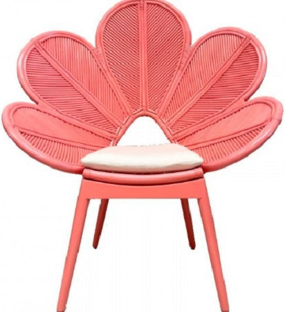 Gartenstühle Lounge Daisù Peach 80cm x 64cm x 86cm Material Rattan Beine Teak
