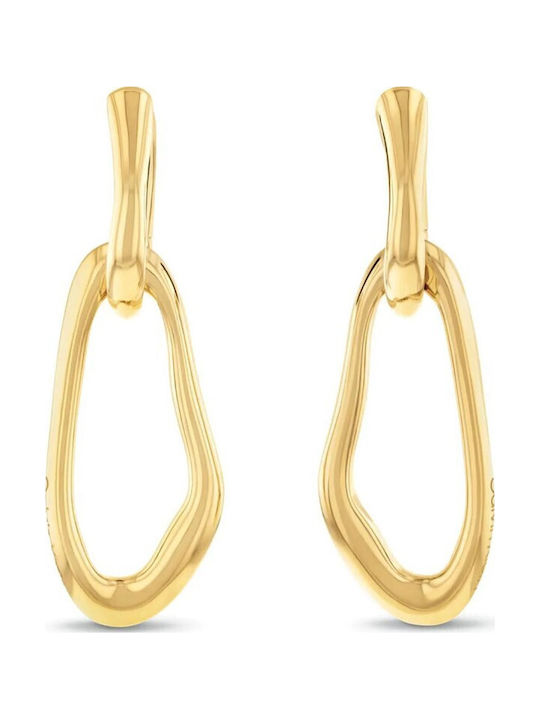 Calvin Klein Earrings Pendants made of Steel Gold Plated