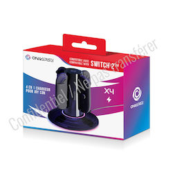 Oniverse Βάση για 4 χειριστήρια Switch 2 Μαύρη