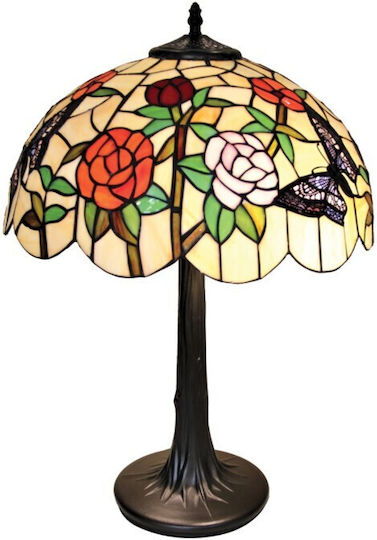 Galifas Metal Vintage Table Lamp for Socket E27 with Bronze Shade and Base