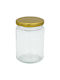 Keskor General Use Glass Transparent Vase with Lid 360ml 1 Piece