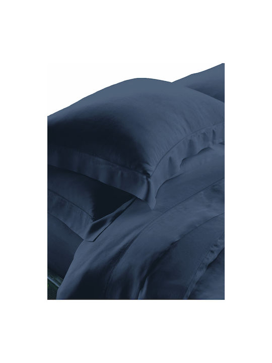 24home.gr Σετ Σεντόνια Υπέρδιπλα 240x270εκ. Black (4τμχ)