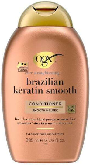 OGX Brazilian Σαμπουάν Λείανσης για Φριζαρισμένα Μαλλιά 385ml