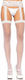 Leg Avenue Sheer Thigh Highs Sexy Καλσόν Λευκό