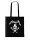 Τσάντα Καμβά Βαμβακερή 100% Εταιρίας Pegasus Τύπωμα Metalica