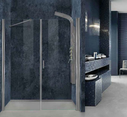 Aquarelle Fresh Διαχωριστικό Ντουζιέρας με Συρόμενη Πόρτα 160x190cm Clear Glass