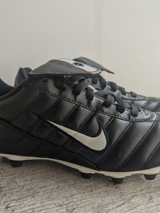 Nike Tiempo Premier Pro Fg Football Shoes with Cleats Black