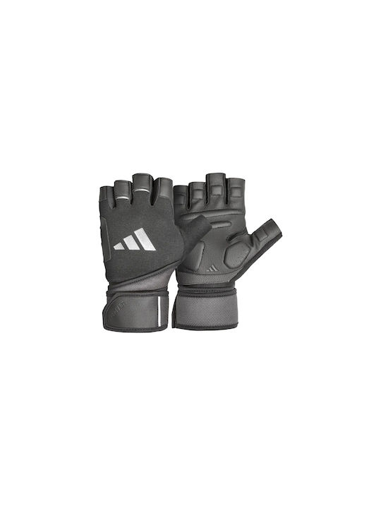 adidas Performance Wrist Wrap Training Women's Black Gym Sports Gloves