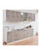 Kitchen Floor Drawer Unit Cement Grey 40x50x85cm
