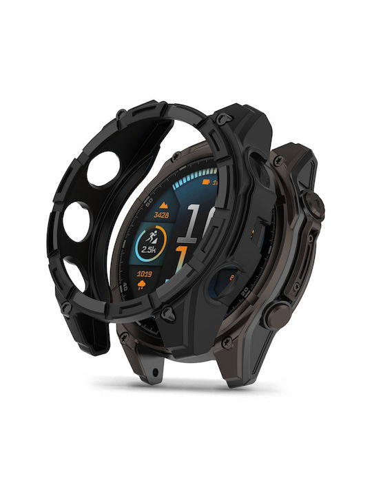 Tech-Protect Defense Carcasă de Plastic în culoarea Negru pentru Garmin Fenix 8 (51 mm)
