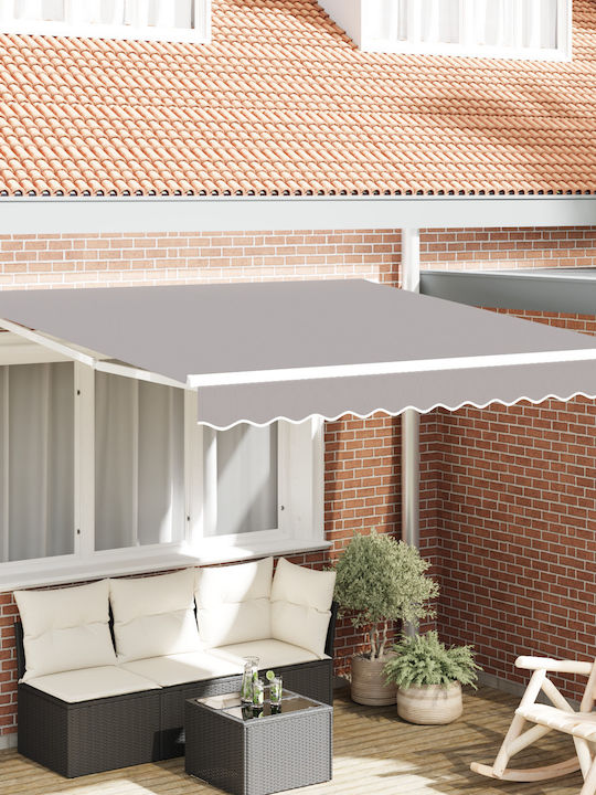 vidaXL Cort Terasă Gri x2.5m