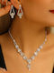 Set with Earrings & Bracelet from Steel with Stones