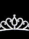Silver-Plated Children's-Teen Tiara Crystals Bridesmaid Morgane Design Diameter 13cm X Height 3cm