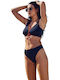 Bikinioberteil B-Cup Schwarz und Braun