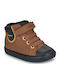 B Gisli Kids Sneakers High Anatomic with Scratch Brown