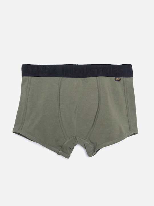 Alpha Industries Herren Boxershorts Dark Green ...