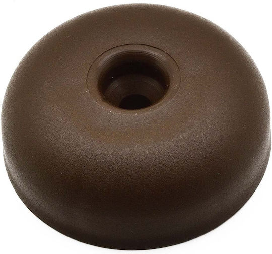 Möbelbein Kunststoff Möbel Rund Höhe 15 mm Abmessung 15 mm x 45 mm Braun Finish Serie 6118