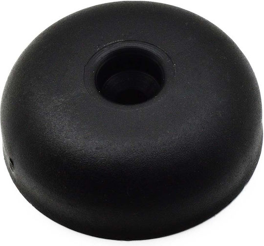 Möbelbein Kunststoff Möbel Rund Höhe 15 Mm Abmessung 15mm x 45mm Schwarz Finish Serie 6118